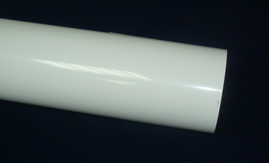 Tubo aluminio blanco de 127 mm x 1,5 metros