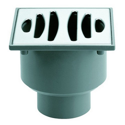 Sumidero vertical sif�nico PVC de 50/40 - 105x105