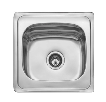 Fregadero inoxidable TOKIO 500 x 500 mm 1 Seno-Cubeta encastrar