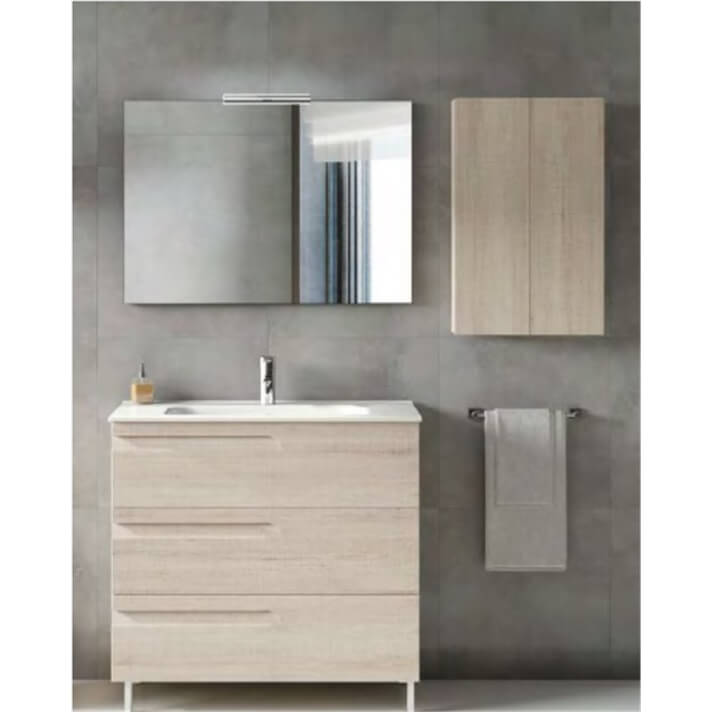 Mueble de ba�o 3 cajones con lavabo cer�mico 60 cm VITALE