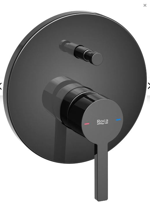Mezclador Empotrable Ba�o-Ducha NAIA Negro Titanio (A5A0B96CN0) ROCA