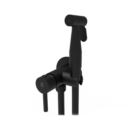 Mezclador compacto bid� para wc ERGOS Negro Mate