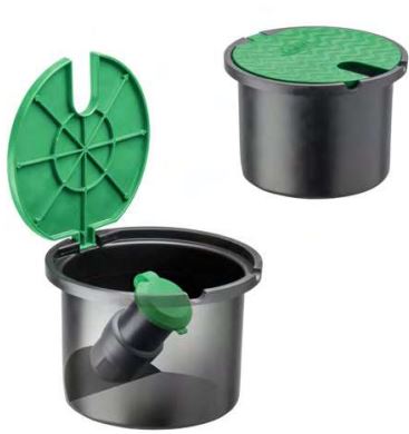 Arqueta Circular de riego con conexi�n Negra 3/4